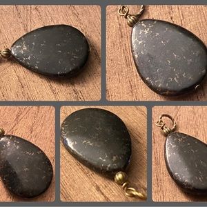 40ct Greenland Nuummite Pendant